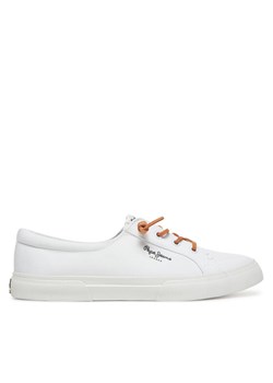 Tenisówki Pepe Jeans Kenton Block W PLS31590 Biały ze sklepu eobuwie.pl w kategorii Trampki damskie - zdjęcie 181310926