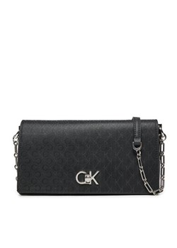 Torebka Calvin Klein Ck Convertible Mini Bag_Mono K60K613141 Czarny ze sklepu eobuwie.pl w kategorii Listonoszki - zdjęcie 181311185