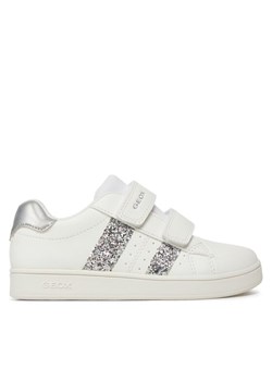 Sneakersy Geox J Eclyper Girl J45LRA 000BC C0007 S Biały ze sklepu eobuwie.pl w kategorii Trampki dziecięce - zdjęcie 181311219