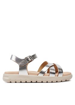 Sandały Geox J Sandal Soleima Gir J45GSA 000CF C1007 S Srebrny ze sklepu eobuwie.pl w kategorii Sandały dziecięce - zdjęcie 181312176
