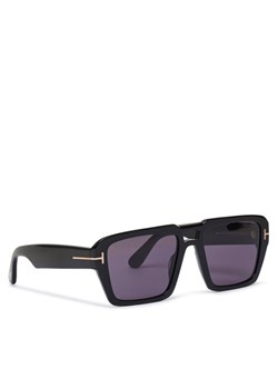 Okulary przeciwsłoneczne Tom Ford Redford FT1153 01A Czarny ze sklepu eobuwie.pl w kategorii Okulary przeciwsłoneczne męskie - zdjęcie 181312698