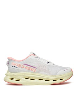 Sneakersy Skechers Max Cushioning Glide-Step-Caledonia 129400/WPK Biały ze sklepu eobuwie.pl w kategorii Buty sportowe damskie - zdjęcie 181312739