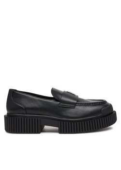 Mokasyny Armani Exchange XDA006 XV874 00002 Czarny ze sklepu eobuwie.pl w kategorii Mokasyny damskie - zdjęcie 181313096