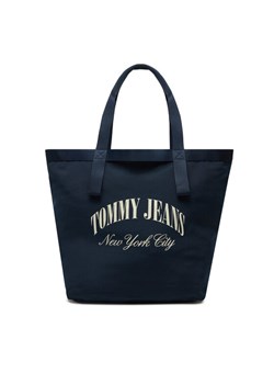 Torebka Tommy Jeans AW0AW15953 Granatowy ze sklepu eobuwie.pl w kategorii Torby Shopper bag - zdjęcie 181313285