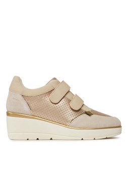 Sneakersy Geox D Ilde D25RAB 0NFEK C2235 Beżowy ze sklepu eobuwie.pl w kategorii Buty sportowe damskie - zdjęcie 181313769