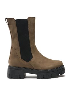 Botki Marco Tozzi 2-25402-41 Khaki ze sklepu eobuwie.pl w kategorii Workery damskie - zdjęcie 181313775