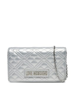 Torebka LOVE MOSCHINO JC4079PP1MLA196B Srebrny ze sklepu eobuwie.pl w kategorii Listonoszki - zdjęcie 181313899