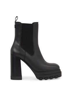 Botki Tommy Jeans Tjw High Heel Chelsea EN0EN02306 Czarny ze sklepu eobuwie.pl w kategorii Botki - zdjęcie 181313976