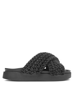 Klapki Inuikii Woven 70104-105 Czarny ze sklepu eobuwie.pl w kategorii Klapki damskie - zdjęcie 181313988