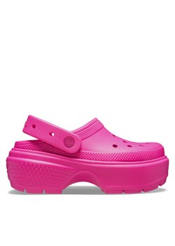 Klapki Crocs Stomp Clog 209349 Różowy ze sklepu eobuwie.pl w kategorii Klapki damskie - zdjęcie 181314036