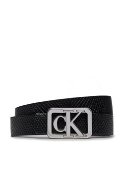Pasek Damski Calvin Klein Jeans Mono Plaque Rev Lthr Belt 25Mm K60K611487 Czarny ze sklepu eobuwie.pl w kategorii Paski damskie - zdjęcie 181314545