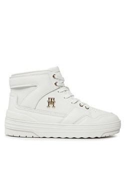 Sneakersy Tommy Hilfiger Th Basket Hi FW0FW07757 Écru ze sklepu eobuwie.pl w kategorii Trampki damskie - zdjęcie 181314978