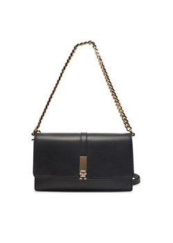 Torebka Tommy Hilfiger Th Heritage Conv Crossover Chain AW0AW17223 Czarny ze sklepu eobuwie.pl w kategorii Listonoszki - zdjęcie 181315146