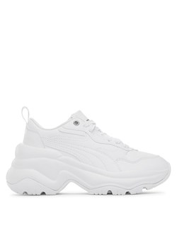 Sneakersy Puma Cilia Wedge 393915 02 Biały ze sklepu eobuwie.pl w kategorii Buty sportowe damskie - zdjęcie 181315368