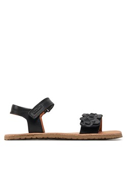 Sandały Froddo Barefoot Flexy Flowers G3150265-4 S Czarny ze sklepu eobuwie.pl w kategorii Sandały dziecięce - zdjęcie 181315627