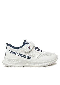 Sneakersy Tommy Hilfiger Low Cut Lace-Up/Velcro Sneaker T1B9-33868-1756 S Biały ze sklepu eobuwie.pl w kategorii Buty sportowe dziecięce - zdjęcie 181315786
