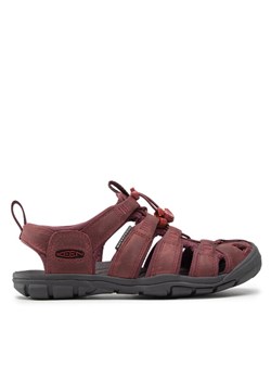 Sandały Keen Clearwater Cnx Lleather 1025088 Bordowy ze sklepu eobuwie.pl w kategorii Sandały damskie - zdjęcie 181316065