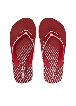 Japonki Pepe Jeans Pool PMS70117 Czerwony ze sklepu eobuwie.pl w kategorii Klapki męskie - zdjęcie 181316157