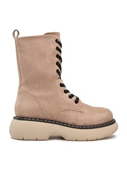 Botki DeeZee ZAL90087-4 Beżowy ze sklepu eobuwie.pl w kategorii Workery damskie - zdjęcie 181316399