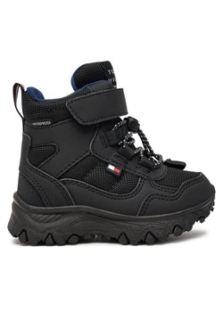Śniegowce Tommy Hilfiger Fur Boot T1X5-33710-1492 M Czarny ze sklepu eobuwie.pl w kategorii Buty zimowe dziecięce - zdjęcie 181316676