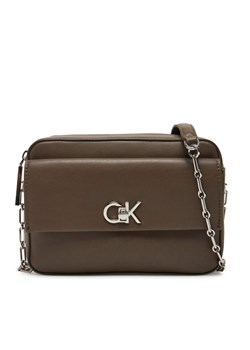 Torebka Calvin Klein Ck Pocket Camera Bag K60K613089 Brązowy ze sklepu eobuwie.pl w kategorii Kopertówki - zdjęcie 181316856