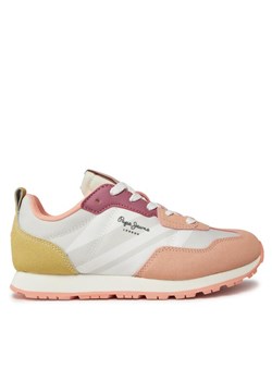 Sneakersy Pepe Jeans Foster Print G PGS30578 Pomarańczowy ze sklepu eobuwie.pl w kategorii Buty sportowe dziecięce - zdjęcie 181317079