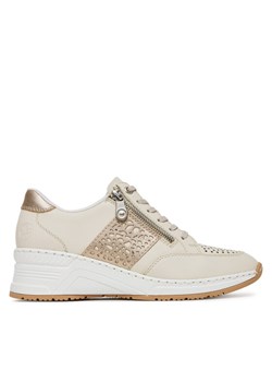 Sneakersy Rieker N4344-60 Beżowy ze sklepu eobuwie.pl w kategorii Buty sportowe damskie - zdjęcie 181317706