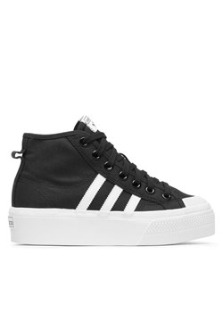 Sneakersy adidas Nizza Platform Mid W FY2783 Czarny ze sklepu eobuwie.pl w kategorii Trampki damskie - zdjęcie 181317806