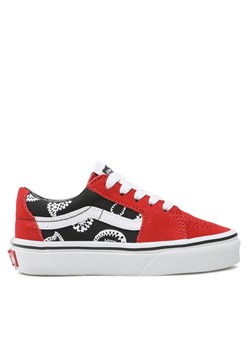 Tenisówki Vans Sk8-Low VN0A7Q5LIZQ1 Czerwony ze sklepu eobuwie.pl w kategorii Trampki dziecięce - zdjęcie 181317837