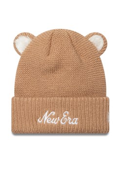 Czapka New Era Teddy Bear Ears Cuff Knit Beanie 60580794 Brązowy ze sklepu eobuwie.pl w kategorii Czapki dziecięce - zdjęcie 181317949