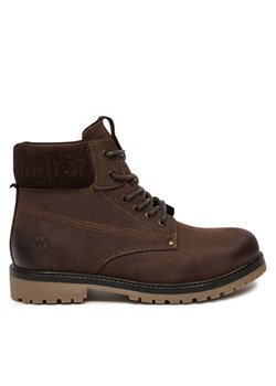 Trapery Wrangler Arch Men High 20243041.IKU Brązowy ze sklepu eobuwie.pl w kategorii Buty zimowe męskie - zdjęcie 181317979