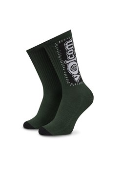 Skarpety wysokie unisex Volcom Ent D6312502 Zielony ze sklepu eobuwie.pl w kategorii Skarpetki męskie - zdjęcie 181318289