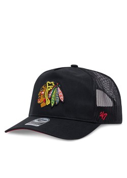 Czapka z daszkiem 47 Brand NHL Chicago Blackhawks Mesh '47 HITCH H-MSHTC04GWP Czarny ze sklepu eobuwie.pl w kategorii Czapki z daszkiem męskie - zdjęcie 181319035