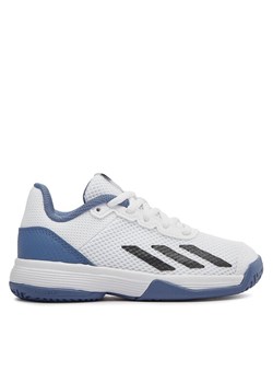 Buty do tenisa adidas Courtflash Tennis Shoes IG9536 Biały ze sklepu eobuwie.pl w kategorii Buty sportowe dziecięce - zdjęcie 181319039