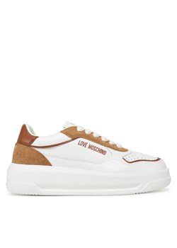 Sneakersy LOVE MOSCHINO JA15515G0MIAO10B Biały ze sklepu eobuwie.pl w kategorii Buty sportowe damskie - zdjęcie 181319439