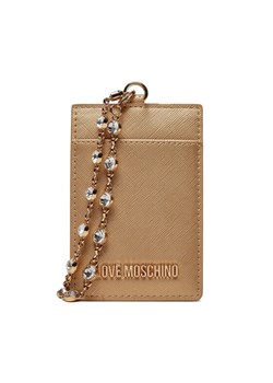 Etui na karty kredytowe LOVE MOSCHINO JC5853PP4IK2390A Złoty ze sklepu eobuwie.pl w kategorii Etui - zdjęcie 181319827