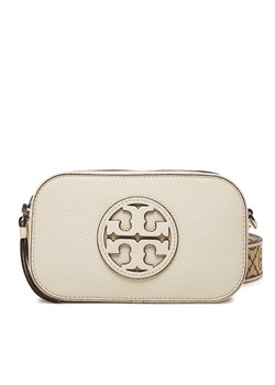 Torebka Tory Burch 171955 Écru ze sklepu eobuwie.pl w kategorii Listonoszki - zdjęcie 181320848