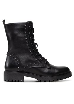 Trapery Geox D Hoara B D16FTB 00046 C9999 Czarny ze sklepu eobuwie.pl w kategorii Workery damskie - zdjęcie 181320989