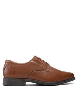 Półbuty Clarks Tilden Plain 261300977 Brązowy ze sklepu eobuwie.pl w kategorii Buty eleganckie męskie - zdjęcie 181321136