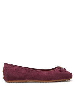 Baleriny LAUREN RALPH LAUREN 802951376002 Bordowy ze sklepu eobuwie.pl w kategorii Balerinki - zdjęcie 181321139