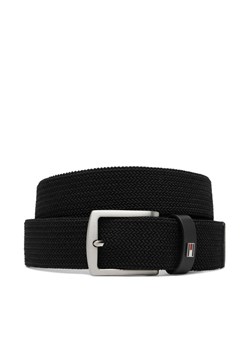 Pasek Męski Tommy Hilfiger Denton Elastic 3.5 AM0AM13354 Czarny ze sklepu eobuwie.pl w kategorii Paski męskie - zdjęcie 181321146