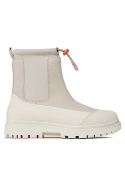 Botki Calvin Klein Jeans Chunky Combat Chelsea Boot Rub YW0YW01065 Beżowy ze sklepu eobuwie.pl w kategorii Workery damskie - zdjęcie 181321619