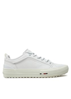 Sneakersy Tommy Hilfiger Th Hi Vulc Cleat Low Lth FM0FM05452 Biały ze sklepu eobuwie.pl w kategorii Trampki męskie - zdjęcie 181321765