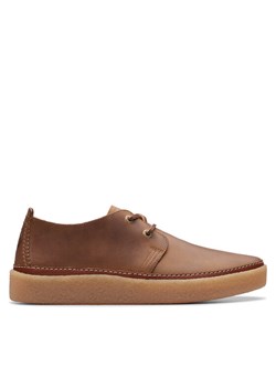 Półbuty Clarks Clarkwood Low 26176866 Brązowy ze sklepu eobuwie.pl w kategorii Półbuty męskie - zdjęcie 181321909