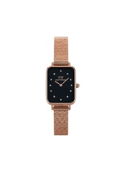Zegarek Daniel Wellington Quadro Lumine Pressed Piano DW00100579 Złoty ze sklepu eobuwie.pl w kategorii Zegarki - zdjęcie 181322297