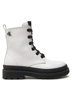 Trapery Calvin Klein Jeans Lace-Up Bootie V4A5-81031-1453 M Biały ze sklepu eobuwie.pl w kategorii Buty zimowe dziecięce - zdjęcie 181322309