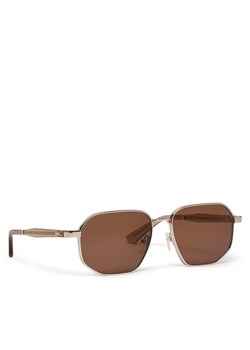 Okulary przeciwsłoneczne Calvin Klein CK23102S Złoty ze sklepu eobuwie.pl w kategorii Okulary przeciwsłoneczne damskie - zdjęcie 181322416