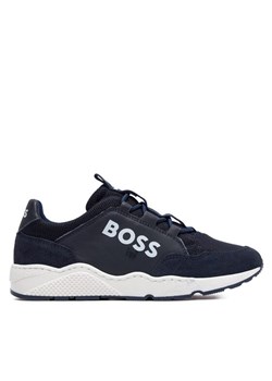 Sneakersy Boss J50856 S Granatowy ze sklepu eobuwie.pl w kategorii Buty sportowe dziecięce - zdjęcie 181322587