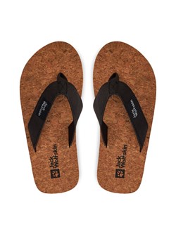 Japonki Jack Wolfskin Ecostride 2 Slipper W 4051931 Czarny ze sklepu eobuwie.pl w kategorii Klapki damskie - zdjęcie 181323317