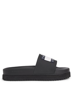 Klapki Tommy Jeans Tjw Elevated Flatform Slide EN0EN02451 Czarny ze sklepu eobuwie.pl w kategorii Klapki damskie - zdjęcie 181323487